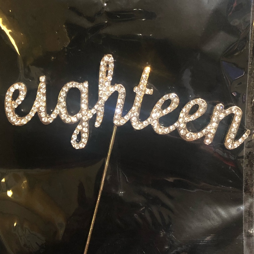 Rhinestone Cake Topper - Picture 2 of 3
